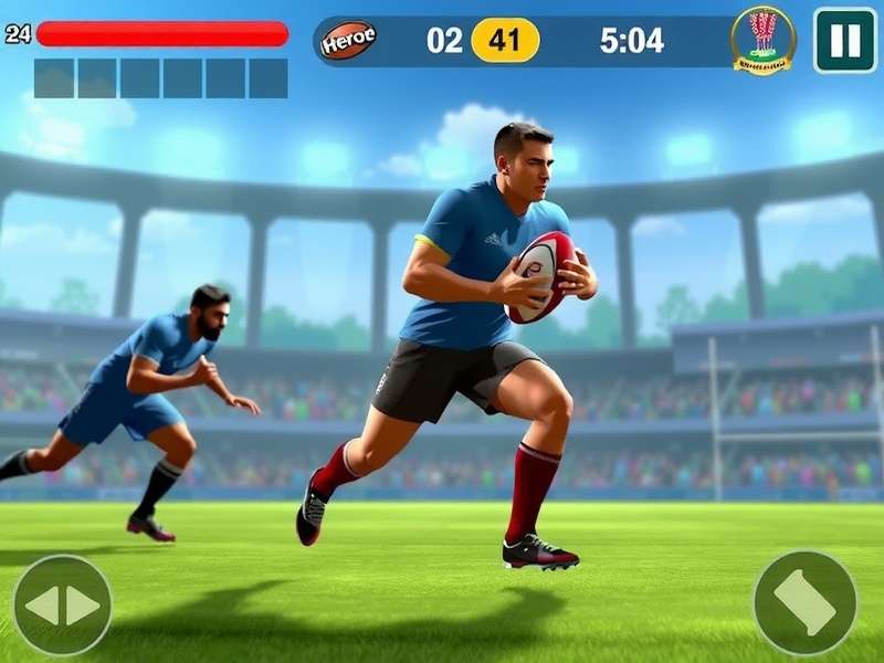 Rugby Hero India - Scoring Tries Guide Rugby Hero India gameplay showing a successful try